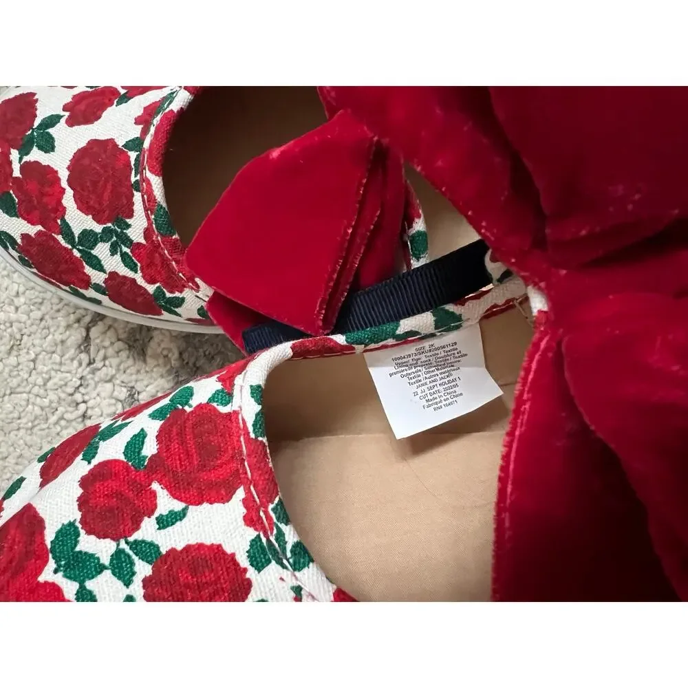 NWT❤️Janie and Jack Girls Floral shoes sz2